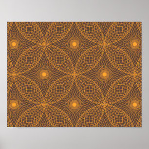 Affiche Motif de style mandala, décoratif, chic, abstrait