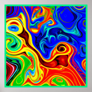 Affiche Motif de style vif