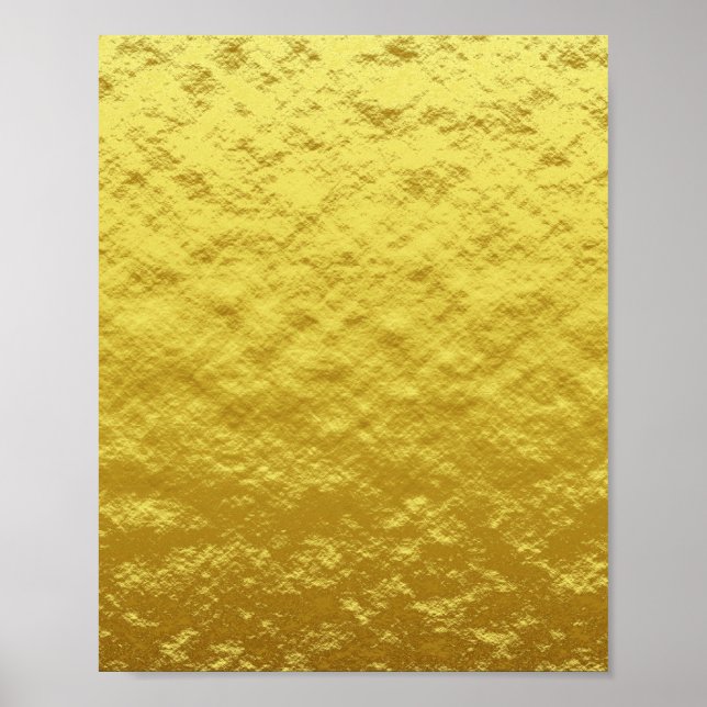 Affiche Motif de Texture d'or (Luminosité d'or luxueuse) (Devant)