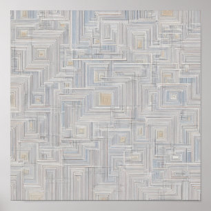 Affiche Motif de tissu en filet lumineux blanc sans coutur