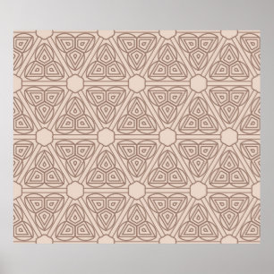 Affiche motif décoratif géométrique sans couture. illustra