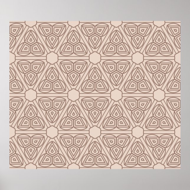 Affiche motif décoratif géométrique sans couture. illustra (Devant)