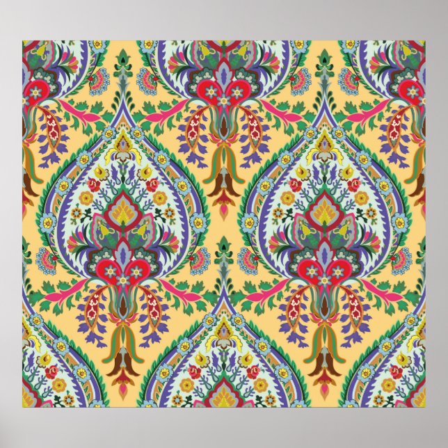 Affiche Motif décorative turque sans couture. Islam vintag (Devant)
