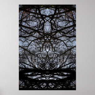 Affiche motif des branches Abstraites