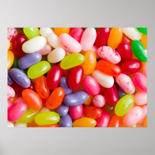 Affiche Motif des dragées à la gelée de sucre
