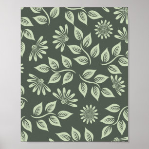 Affiche Motif des fleurs de printemps
