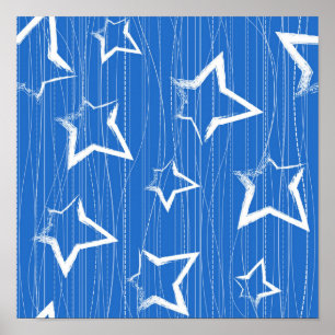 Affiche Motif d'étoiles