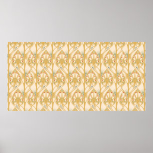 Affiche Motif d'illustration Art nouveau rétro