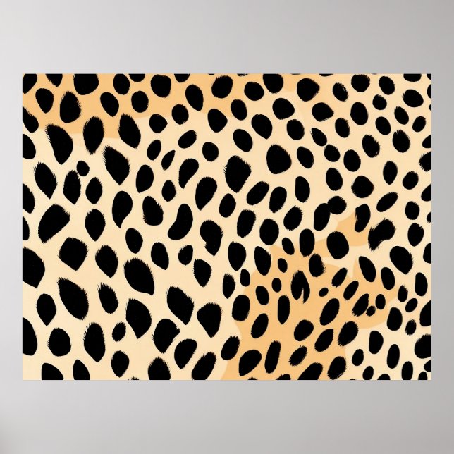 Affiche Motif d'impression Cheetah (Devant)