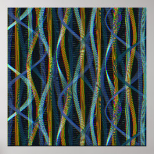 Affiche Motif d'onde quantique 