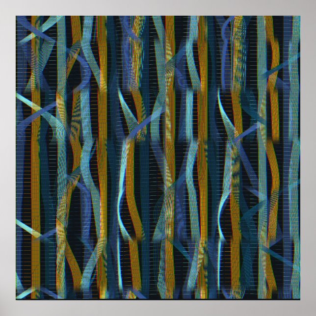 Affiche Motif d'onde quantique  (Devant)