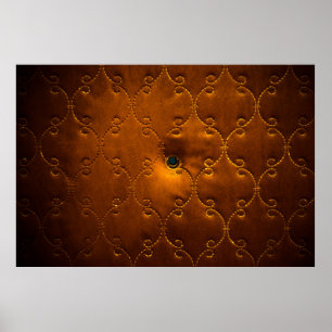 Affiche Motif d'une porte en cuir véritable porte d'entrée
