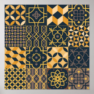 Affiche Motif en céramique