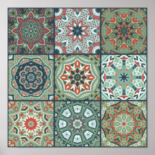 Affiche Motif en céramique