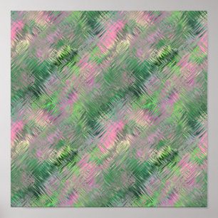 Affiche Motif en gel cristal vert jade