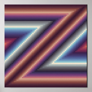 Affiche Motif en Z