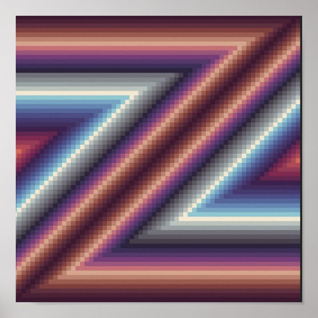 Affiche Motif en Z (Devant)