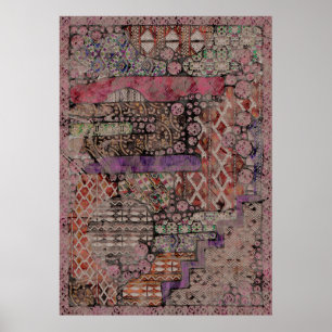 Affiche Motif Ethno Abstrait - Folklore Art 1