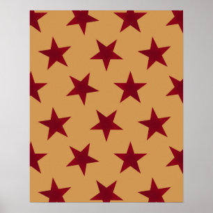 Affiche Motif Étoiles Dorées 13