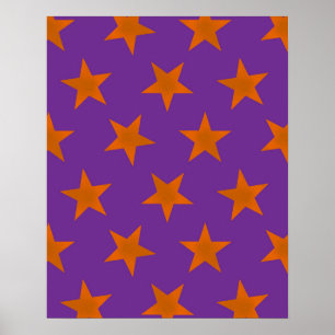 Affiche Motif Étoiles Dorées 3