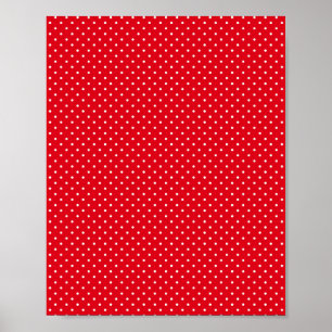 Affiche Motif Festive Red Color