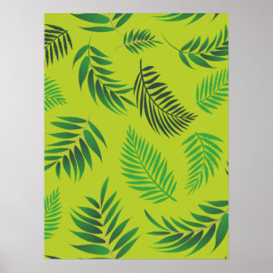 Affiche Motif Feuille tropical 12