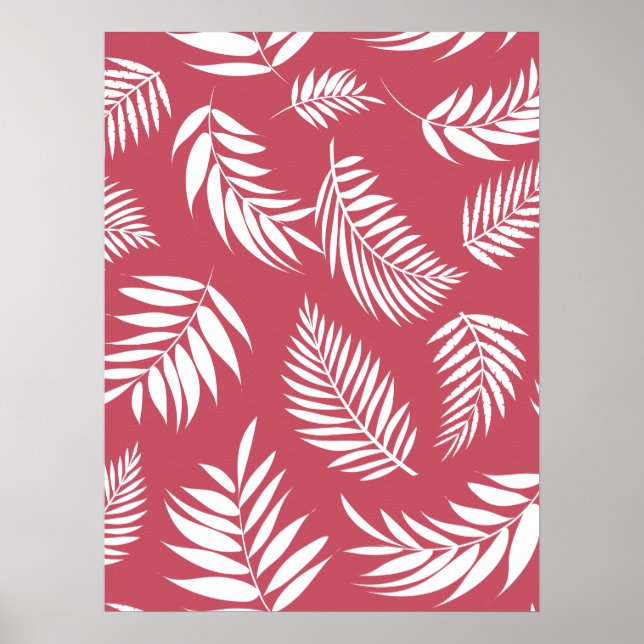 Affiche Motif Feuille tropical 8 (Devant)