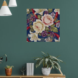Affiche Motif floral