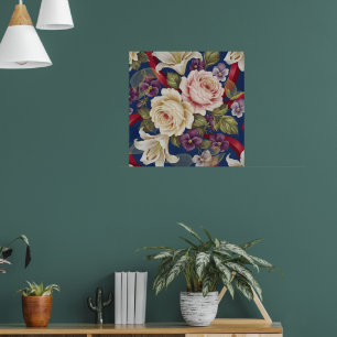 Affiche Motif floral