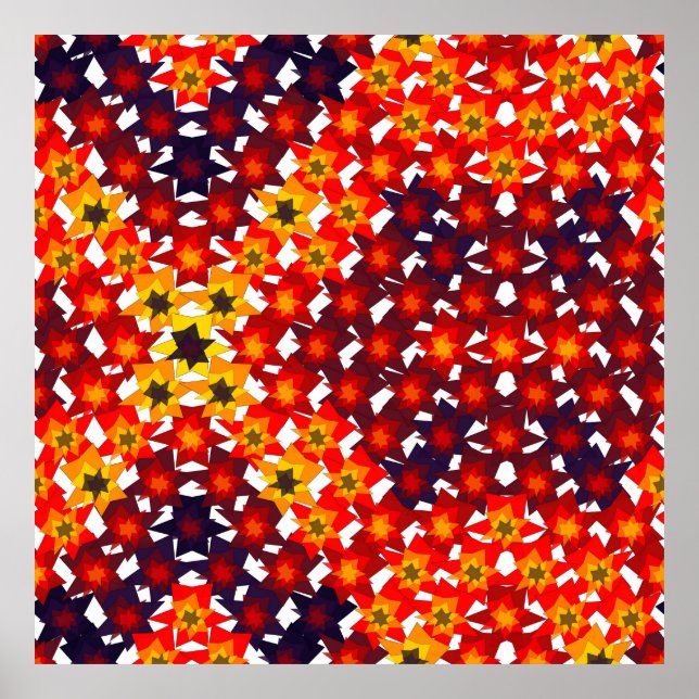 Affiche Motif Floral Mathématique  (Devant)