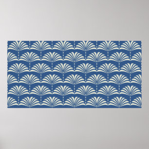 Affiche motif floral oriental transparent Abstrait Art déc