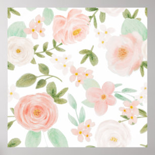 Affiche Motif FLORAL SANS MODE