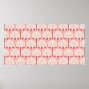 Affiche motif floral vintage transparent