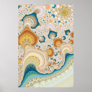 Affiche Motif fractal complexe