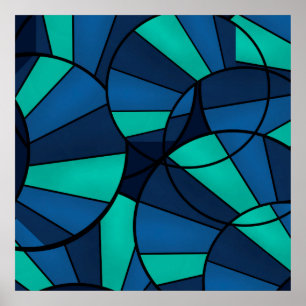 Affiche motif géométrique Abstrait