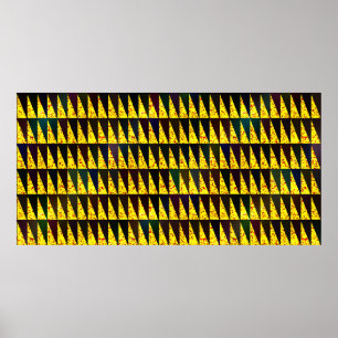 Affiche Motif géométrique Abstrait avec triangles