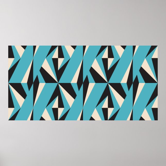 Affiche Motif géométrique abstrait moderne sans couture av (Devant)