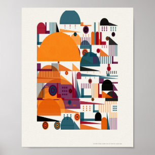 Affiche Motif géométrique Bauhaus moderne