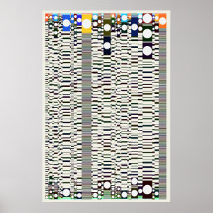 Affiche Motif géométrique de physique quantique