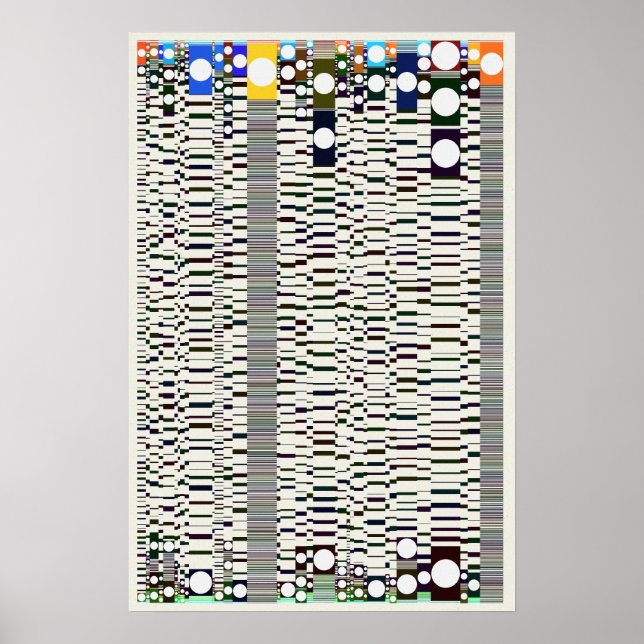 Affiche Motif géométrique de physique quantique  (Devant)