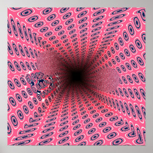 Affiche Motif Géométrique des Tunnels Ramanujan Quantiques