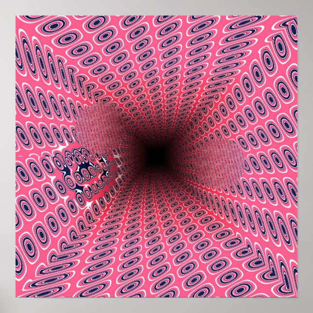 Affiche Motif Géométrique des Tunnels Ramanujan Quantiques (Devant)