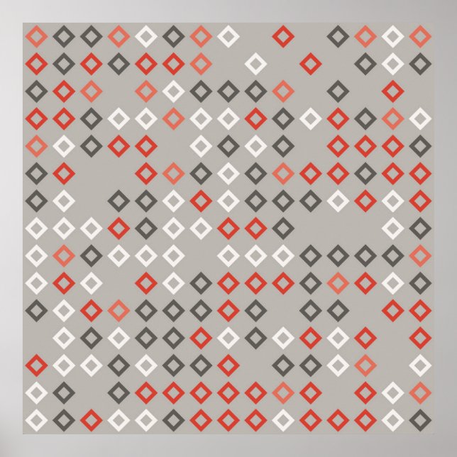 Affiche Motif géométrique design abstrait, art, arrière -  (Devant)