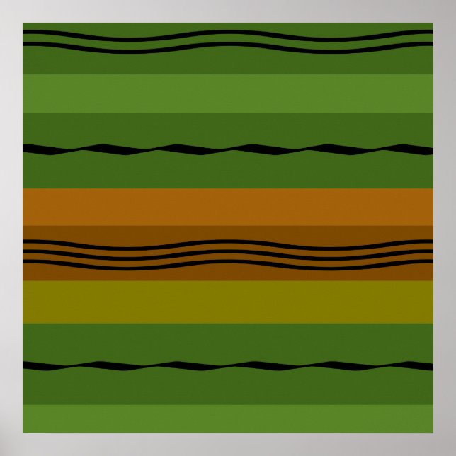 Affiche Motif géométrique élégant moderne (Devant)