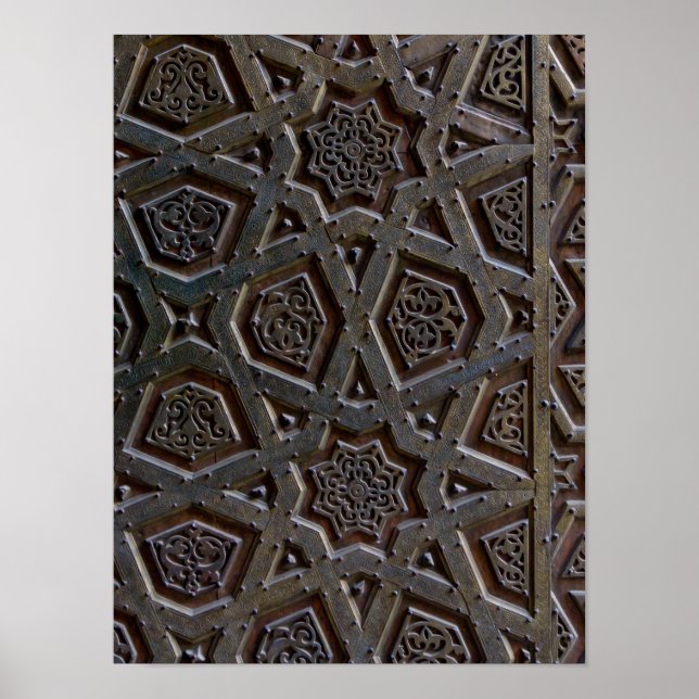 Affiche Motif Géométrique Islamique (Devant)