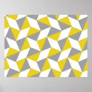 Affiche Motif géométrique sans couture avec triangles, rho