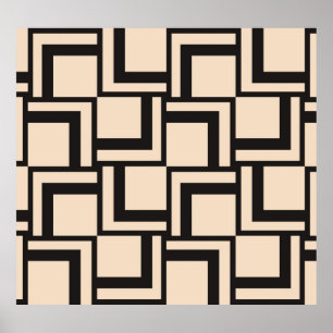 Affiche motif géométrique transparent Abstrait