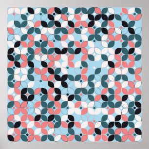 Affiche motif géométrique transparent, géométrique, abstra