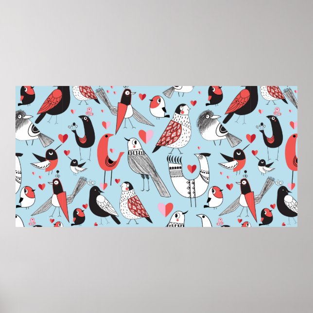 Affiche Motif graphique sans soudure de drôles de photos d (Devant)