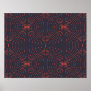Affiche Motif graphique simple et élégant inspiré de Noël